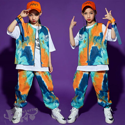キッズダンス衣装 ヒップホップ セットアップ 女の子 ガールズ 男の子 タイダイ柄ベスト ロングパンツ 派手 K-POP ステージ衣装 団体服 練習着 演出服 体操服110-170cm 送料無料 キッズダンス衣装 ヒップホップ セットアップ 女の子 ガールズ 男の子 タイダイ柄ベスト ロングパンツ 派手 K-POP ステージ衣装 団体服 練習着 演出服 体操服110-170cm 送料無料
