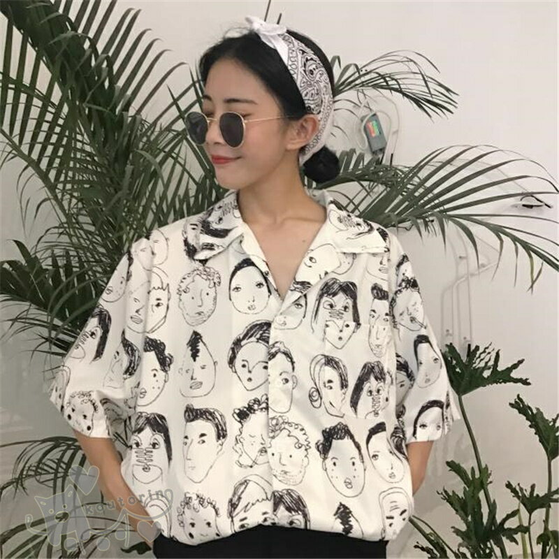 樂天商城 - シャツ ダンス衣装 半袖 シャツ ブラウス ゆめかわいい 服 奇抜 派手 トップス ヒップホップ コスチューム 韓国ファッション かっこいい 個性的 服 原宿系 演出服 送料無料