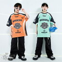 ダンス衣装 ヒップホッ 文字柄Tシャツ カーゴパンツ へそ出し キッズ ガールズ 男の子 セットアップ 派手 K-POP 韓国 ステージ衣装 応援団 練習着 体操服 発表会 hiphop 演出服 おしゃれ 120-180cm 送料無料