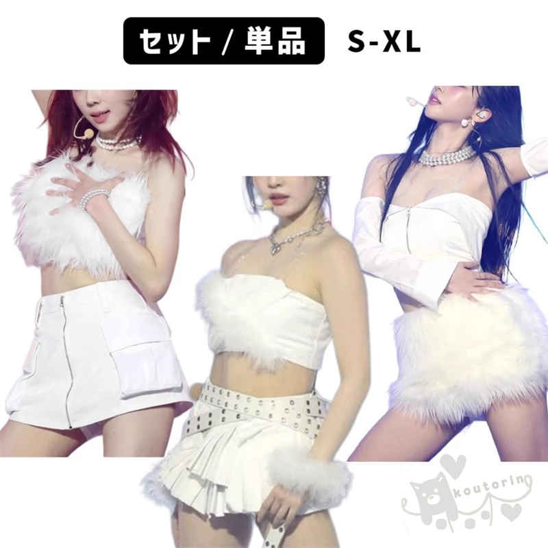 Rakuten - レディースダンス 衣装 ホワイト パンツセット ファッション 原宿系 HIPHOP ショート 舞台服 韓国ファッション 舞台服 個性的 服 原宿系 演出服 S~XL 送料無料