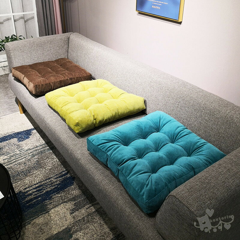 チェアパッドチェアクッション ソファー 座布団 椅子用 ふわふわ 椅子 滑り止め かわいい シンプル オフィス 椅子 洗濯可 オールシーズン対応 送料無料 [3]