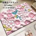 珪藻土バスマット ソフト 珪藻土マット 風呂マット 足ふきマット 柔らかい 速乾 瞬間吸水 調湿 快適 収納に便利 滑り止め40*60CM 送料無料