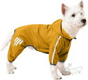 犬用服 犬レインコート ペットレインコート カッパ 小型犬 中型犬 反射材付き 防水 防風 防塵 防雪 帽子付き リード穴あり 着脱簡単 梅雨対策 軽量 耐久性...