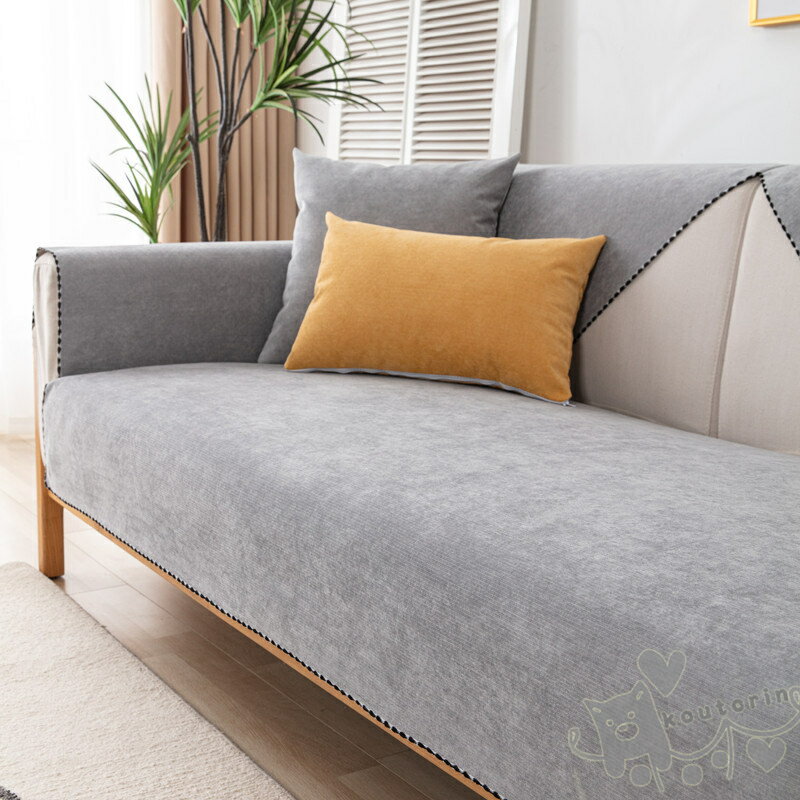 撥水加工 ソファーカバー マルチカバー 1/2人掛け 室内マット肘なし 肘掛け 滑り止め 洗える 汚れ防止 無地 洗濯OK オールシーズン用 ソファー保護 四季兼用 ペット 犬 猫 爪どき防止 北欧 高級感 [2]