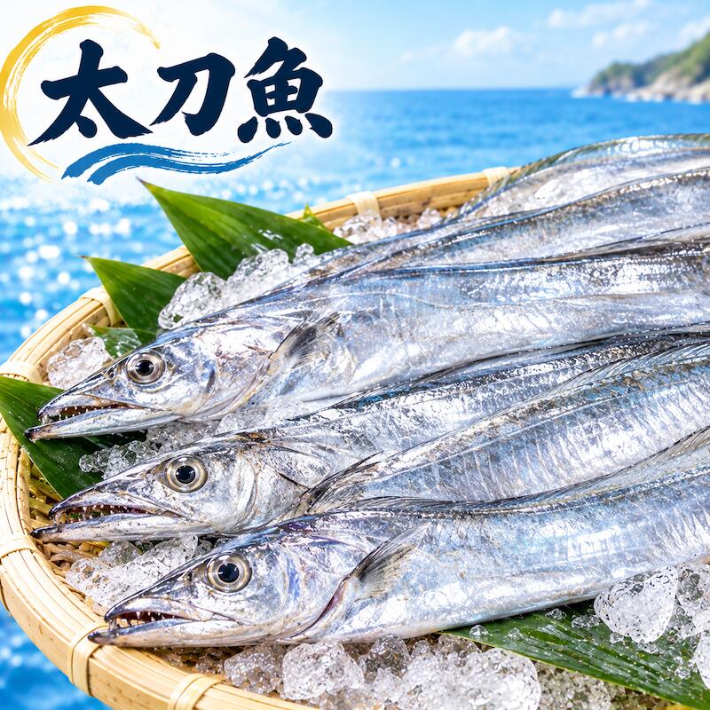 名称 太刀魚 タチウオ 内容量 1尾　約600~800g 産地名 和歌山県　九州産 保存方法 冷蔵 商品詳細 白身で身離れがいい。やや水っぽい。繊維質が少ないので、鮮度が悪いと少しボロボロする。熱を通すと適度に締まる。 味の点からすると、液体を使った料理よりも焼く、ソテーするなどの方がいい。 大型魚の卵巣は非常においしい。 刺身に焼き魚、干し物、どんぶり、天ぷらとバリエーションが豊富です。 ぜひこの機会にお試し頂きたいオススメ商品です！ 配送方法 ヤマト運輸のクール便※こちらの商品は冷蔵便での発送となります。 冷凍商品と同梱出来ませんので、ご了承お願い致します。 賞味期限 冷蔵保存で2日以内にお召し上がりください。 備　考 ※写真はイメージです。計量致しますので、実際の商品の見た目とは多少異なる場合が御座います。 ※日時指定の場合、天候（時化などによる入荷の遅れ）・配送上の都合により指定された通りにお届けできない場合がありますので、基本は日付指定はお受けできません。ご理解下さい。 上記をご了承頂ける方のみ日付指定をお受け致します。その場合、指定は10日以内でお願い致します。 ※日付指定優先の場合、入荷状況により予告なくメーカーが変更になる場合が御座います。 その場合発送時、メールでご連絡させて頂きます。