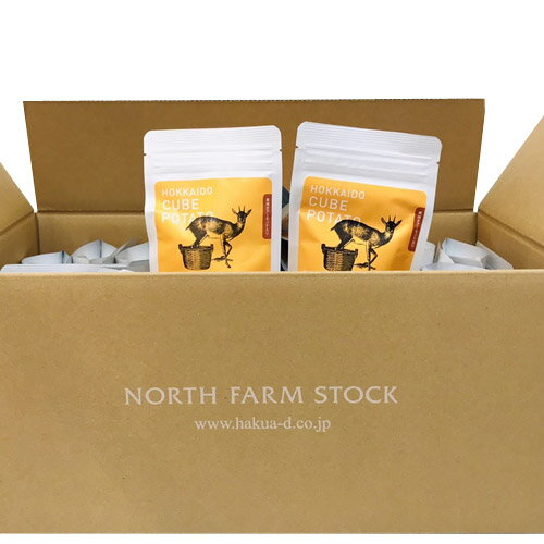 North Farm Stock 北海道キューブポテト(チーズ&ブラックペパー)38g×40(1ケース)業務用 まとめ買い 箱買い ノースファームストック スナ...