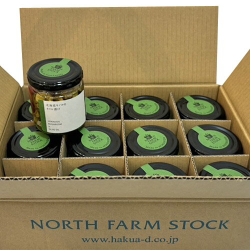 North Farm Stock 北海道キノコのオイル漬け(140g)×12(1ケース)業務用 まとめ買い 箱買い ノースファームストック きのこ アンティパスト