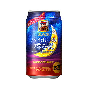 ブラックニッカ 北海道限定 ニッカウイスキー　ブラックニッカ ハイボール香る夜(350ml)　ウィスキー お酒 晩酌 女子会 宅飲み　ポイント消化