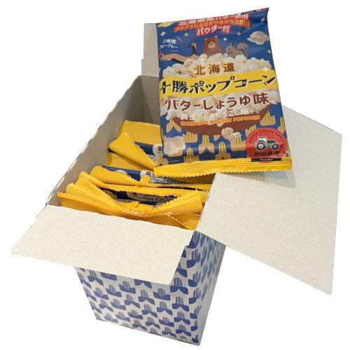 其它 - 前田農産　十勝ポップコーン　バターしょうゆ味　54g×10袋（1ケース）業務用　電子レンジ専用　まとめ買い　箱買い　おやつ　スナック　バター醤油　北海道　ご当地