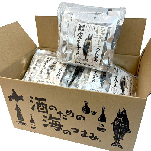 ▼こちらの商品は 【出荷までの目安】 【ラッピングNG】 【のしがけNG】 【常温便OK】 【冷蔵便NG】 【冷凍便NG】 となります。シャンパンのための鮭皮チップス（10g）酒のための海のつまみ×50袋（1ケース） 札幌場外市場にある丸市岡田商店（R）が選び抜いた珍味。 お酒と共にお楽しみください。 ■栄養成分表示（100gあたり）■ エネルギー：479kcal たんぱく質：84.3g 脂質：15.8g 炭水化物：0.0g 食塩相当量：1.1g ※推定値 内　容 魚介乾製品　10g×50袋（1ケース） 原材料名 鮭皮（国産またはアメリカ産またはロシア産）、植物油脂、食塩／調味料（アミノ酸）、（一部にさけ・大豆を含む） 賞味期限 製造から約150日在庫状況、輸送日数により賞味期限が短くなる場合がございます。 保存方法 直射日光を避けて冷暗所で保管してください。 発送種別　 常温便 製造所 株式会社丸市岡田商店 ご用途 お祝い・お中元・内祝い・お歳暮などのギフトに。 【プレゼント・父の日・母の日・御祝・御祝い・御中元・内祝・御歳暮・贈り物・贈物・贈りもの 北海道・お土産・みやげ・プチギフト・ご褒美・珍味・お酒のお供・おやつ・おつまみ・鰯・イワシ】