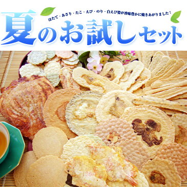 【送料無料】夏のお試しセット！お試し香味姿焼きえびせんべい。 結婚式の引き出物や二次会の景品、贈り物にオススメ商品も多数あります。煎餅、愛知・知多名物 母の日 父の日 プレゼント 贈り物 挨拶 手土産 引っ越し コロナ 訳あり