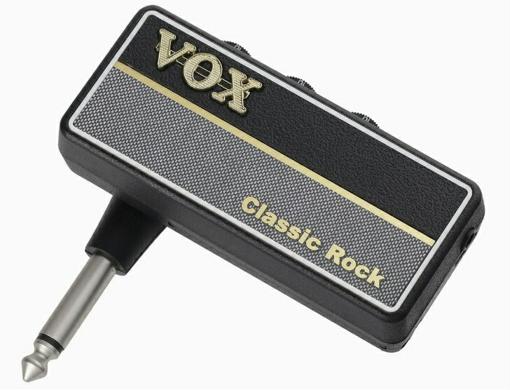 VOX ヘッドフォン ギターアンプ amPlug2 Classic Rock ケーブル不要 ギターに直接プラグ・イン 自宅練習に最適 電池駆動 エフェクト内蔵 UK製ハイゲインサウンド
