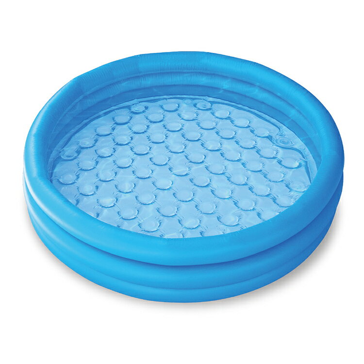 ビニールプール 小さい やわらかマットで安心!! 子供用 プール ベランダ 家庭用プール ベビープール おしゃれ かわいい 円形 やわらかキッズプール ブルー Φ97×H22cm HAC3130【送料無料(北海道、沖縄、離島は適用外)】のサムネイル