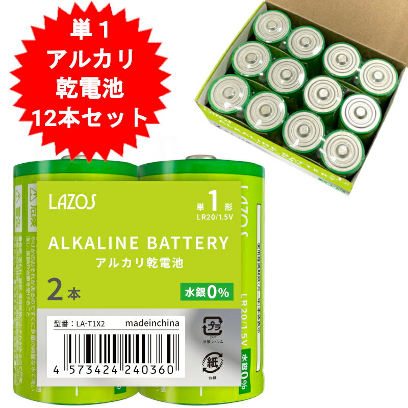 12本 単1電池　単一アルカリ乾電池　単1アルカリ電池 単1 アルカリ乾電池 単1電池 単1乾電池 単1形 乾電池 アルカリ乾電池 12本　単一　長持ちハイパワー【宅配便発送専門】