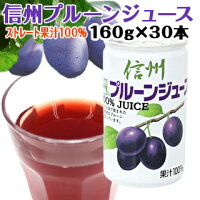 【送料込】信州産プルーン果汁100%信州プルーンジュース160g×30本