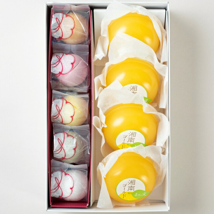 【季節限定】湘南ゴールドゼリー4個+花元町5個入　セットのサムネイル