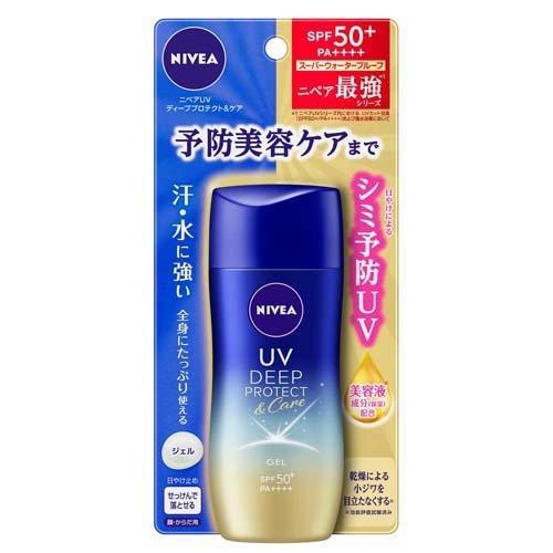 【訳あり】ニベアUV ディープ プロテクト＆ケア ジェル ( 80g )/ ニベア ( 日焼け止め 下地 uv uvカット UVケア 保湿 保湿 )のサムネイル