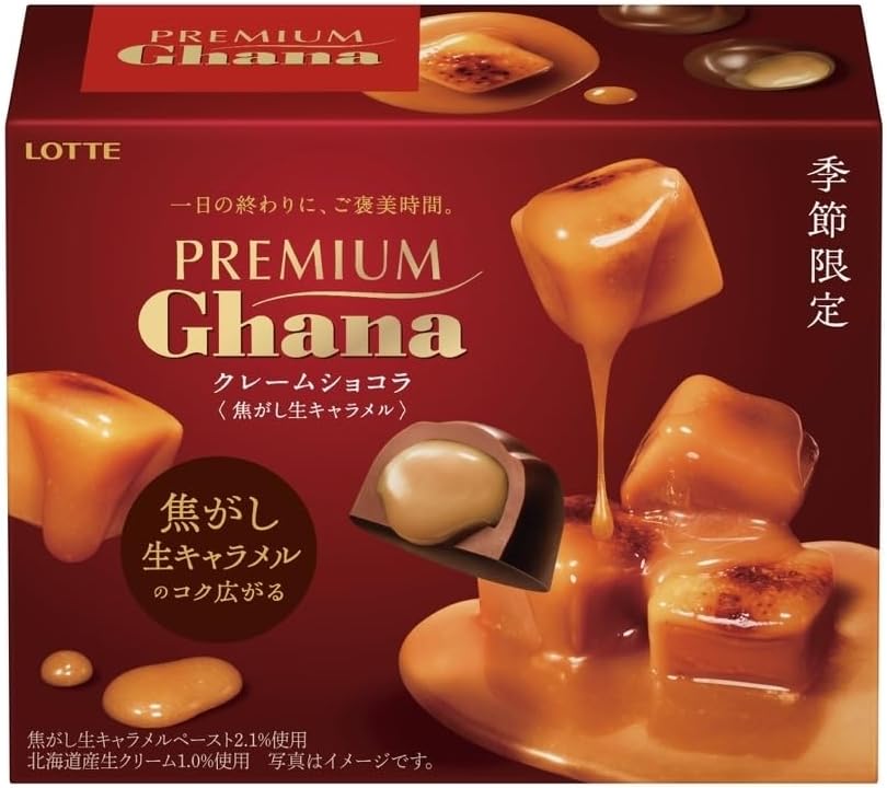【外装箱訳あり】ロッテ プレミアムガーナ クレームショコラ 焦がし生キャラメル 65g×6個入のサムネイル