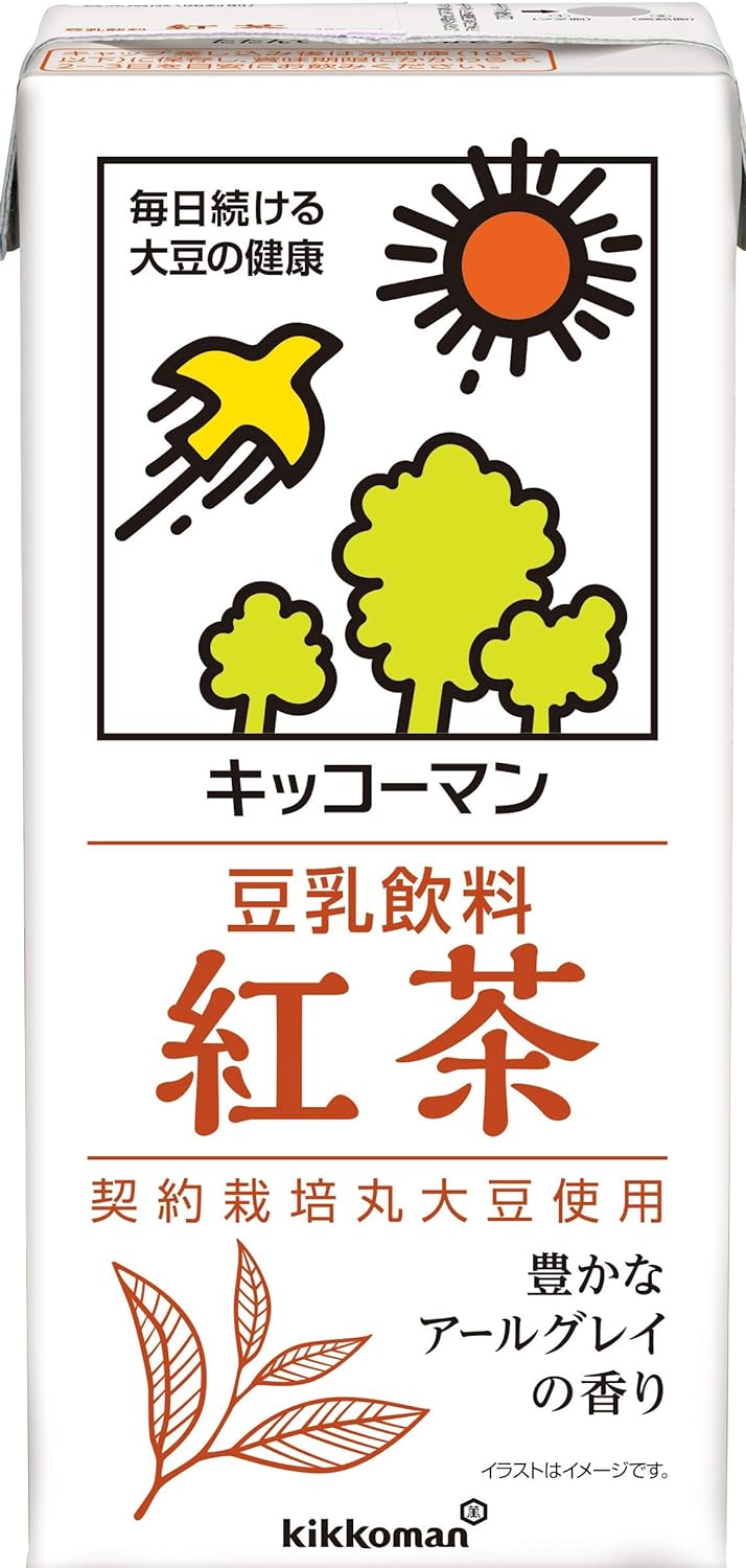 【送料無料】【訳あり】キッコーマン 豆乳飲料 紅茶 1L×6本
