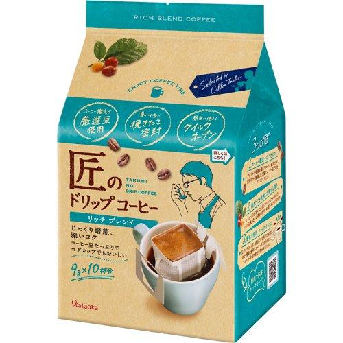 【訳あり 賞味期限2025.8 】片岡物産 匠のドリップコーヒー リッチブレンド ( 10杯分 )/ 匠のドリップのサムネイル