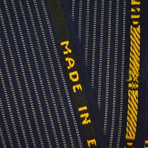 Dormeuil ドーメル Tonik トニック ヴィンテージ生地 スーツ用生地 夏用生地 紺色(明るめ) ストライプ 【2.9m】 NO.1/771 Dormeuil ドーメル Tonik トニック ヴィンテージ生地 スーツ用生地 夏用生地 紺色(明るめ) ストライプ 【2.9m】 NO.1/771