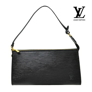 LOUIS VUITTON ルイヴィトン LV ポシェット・アクセソワール アクセサリーポーチ M52942 エピ ブラック 黒 ノワール 【中古】