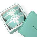 Tiffany&Co. ティファニー ブルーボックス ボウル ペア セット ギフト プレゼント ホワイト スープ皿 サラダボウル 【中古】 a-2203