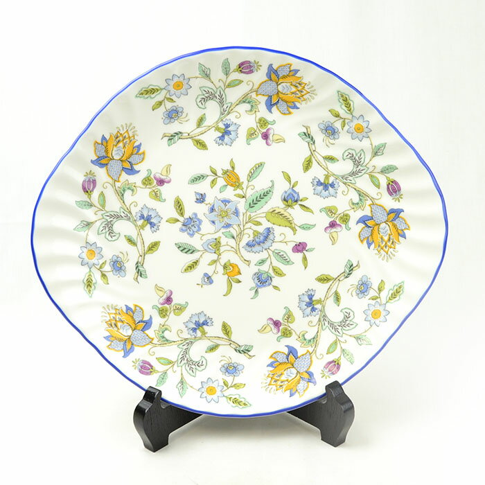 Rakuten - MINTON ミントン ハドンホール B＆Bプレート 27cm 花柄 ブルー 【中古】 a-2408