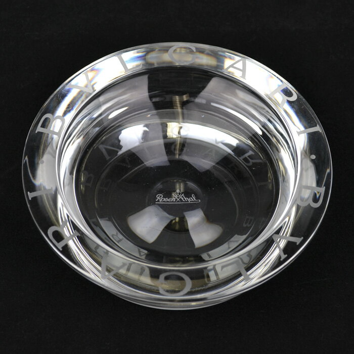 BVLGARI ブルガリ Rosenthal ローゼンタール クリスタルガラス 灰皿 アッシュトレイ【中古】a-2603