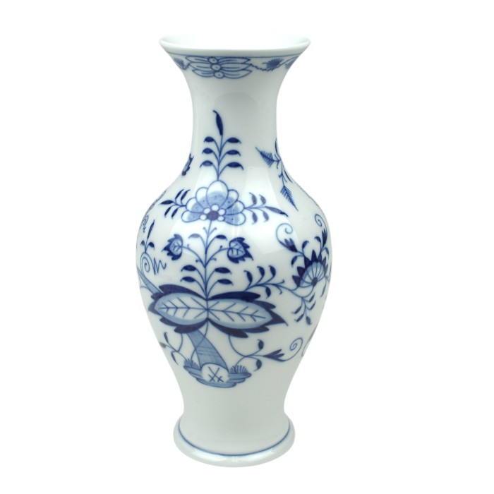Rakuten - Meissen マイセン ブルーオニオン 花瓶 フラワーベース 24cm インテリア 飾り 陶器【中古】a-2606