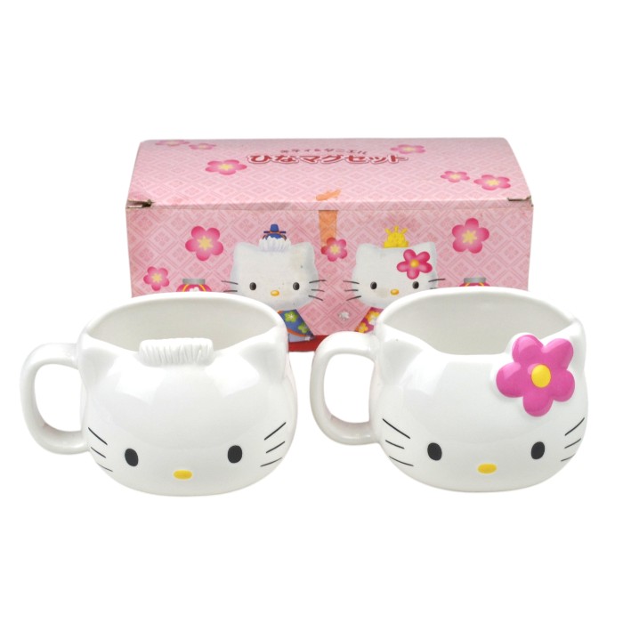 Rakuten - サンリオ SANRIO キティ＆ダニエル ひなマグセット ひな祭り マグカップセット ペアセット 2点セット コップ マグカップペア 【中古】a-2606
