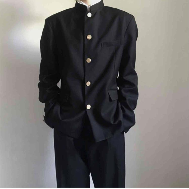 学生服 男子 制服 ボーイズ 学ラン ズボン 上下セット ラウンド襟 丸洗い 詰襟 上着 学生服 ジュニア ブレザー スクール ジャケット スラックス ウエストゴム 高校生 中学生 通学 学生服 入学式 メンズ 卒業式 コスプレ衣装 仮装 黒