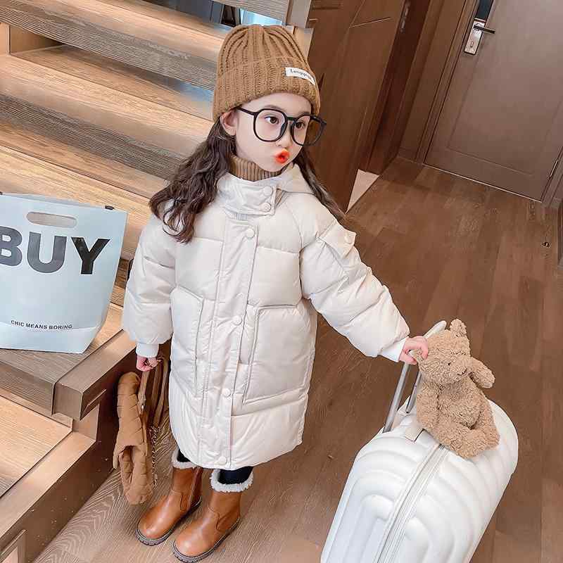 子供服 女の子 ガールズ ダウンジャケット フード付き 厚手 暖かい 秋冬 スポーティ 防寒 通園 通学 アウトドア キッズ