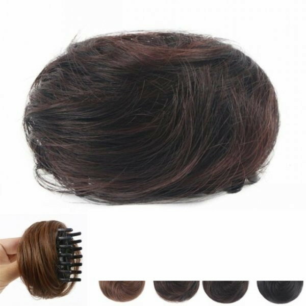 シュシュ おだんご ポイントウィッグ ウィッグ つけ毛 お団子 お団子ヘア 送料無料 ウイッグ 簡単 かつ..