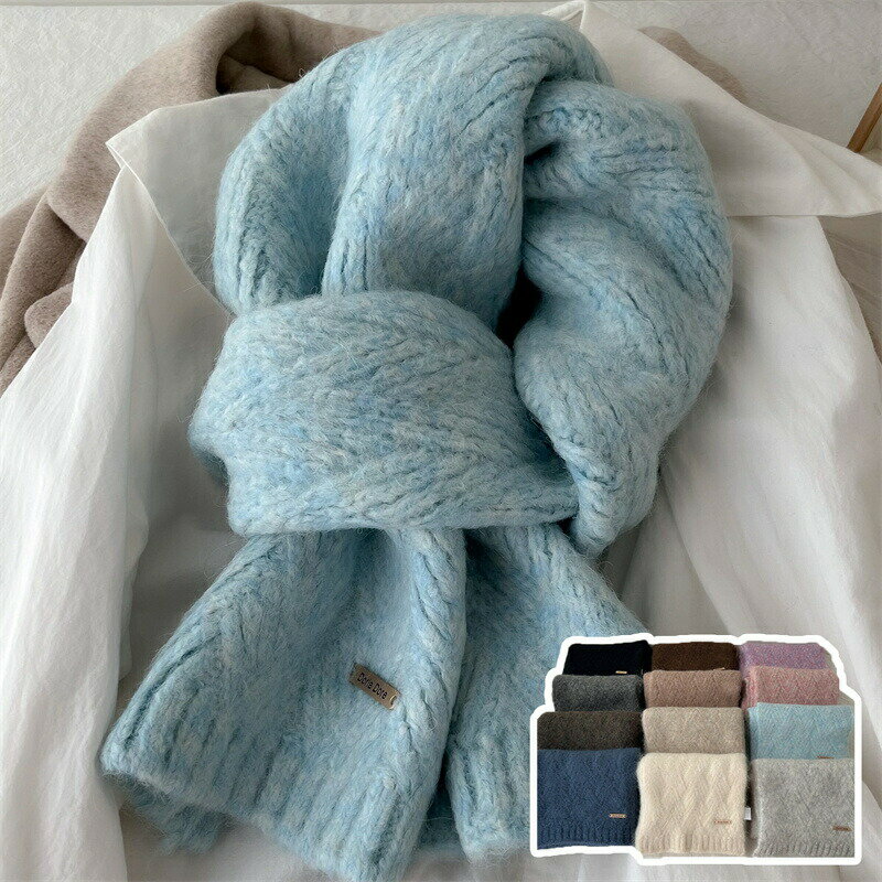 送料無料 11色 マフラー スカーフ アルパカウール 無地 高級感 上品 クリスマス バレンタイン ブランケ..