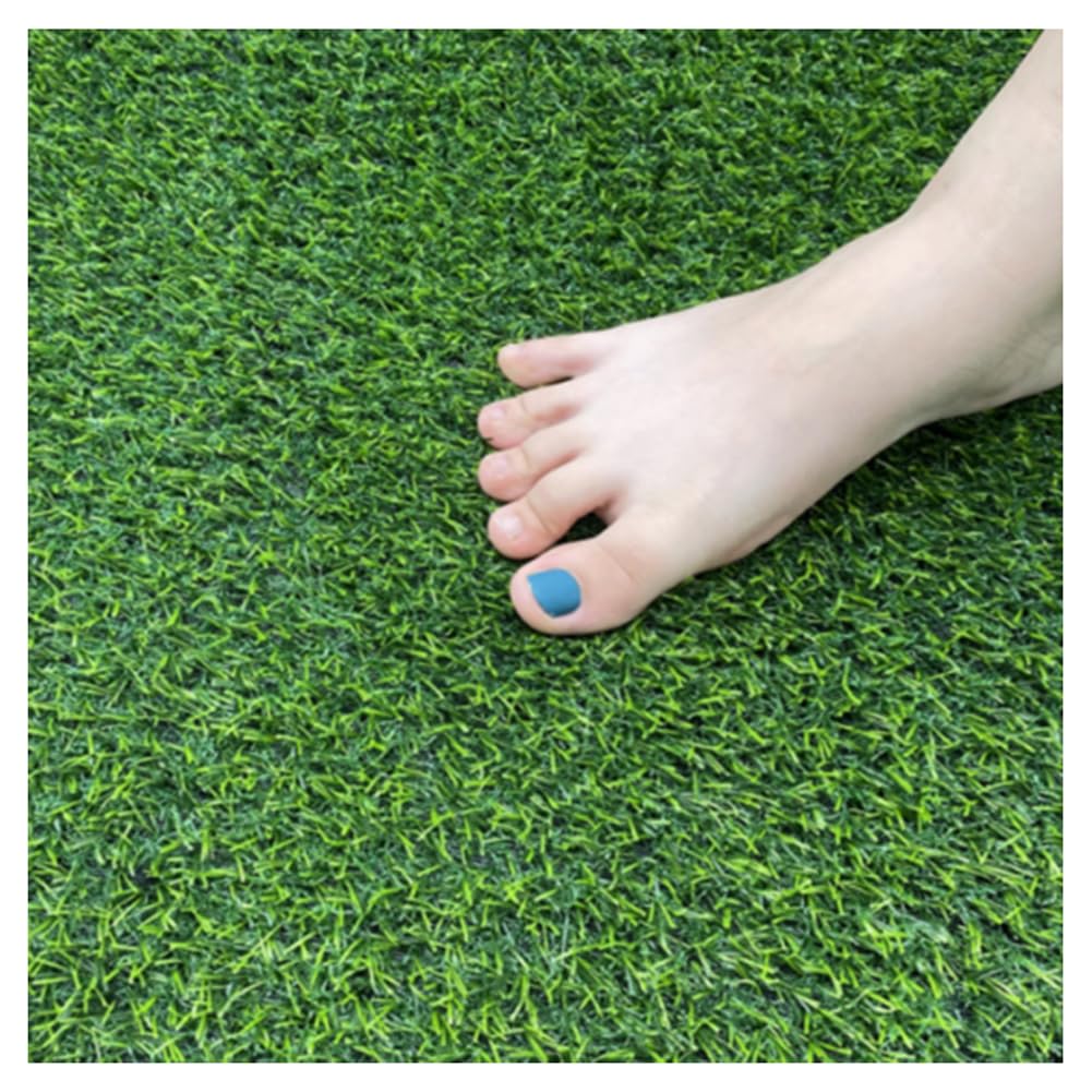 人工芝ラグ 2x2m 2x3m 2x4m 2x5m リアルな屋内屋外庭の芝生風景パティオ合成芝マット排水穴 & ゴム裏地
