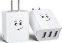 送料無料 USB 充電器 USB コンセント 【2個セット PSE認証済】 ACアダプター 3ポート3.1A iPhone/Xperia/Samsung Gal...