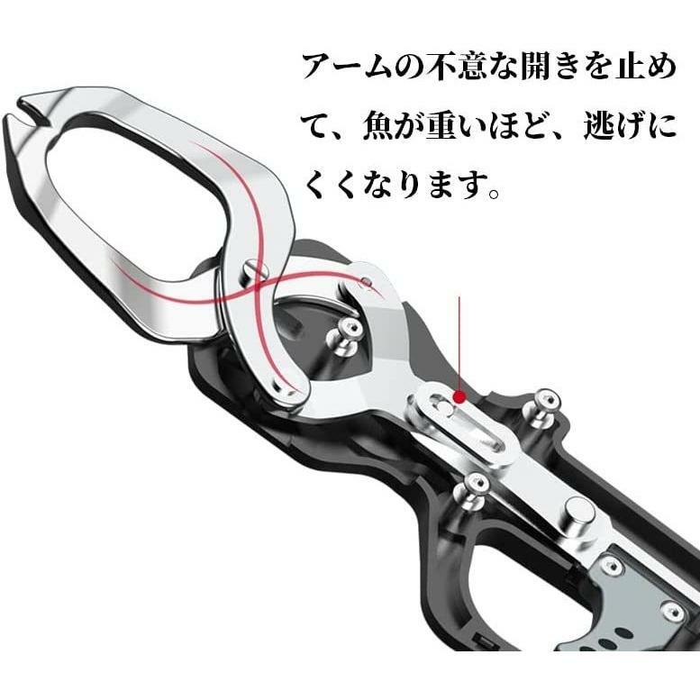 送料無料 サンライク(SANLIKE) フィッシュグリップ フィッシンググリップ フィッシュキャッチャー 計量機能付き ピストル型で握りやすい 30kg大型魚にも対応可能 魚掴み器 釣り 釣り具 3