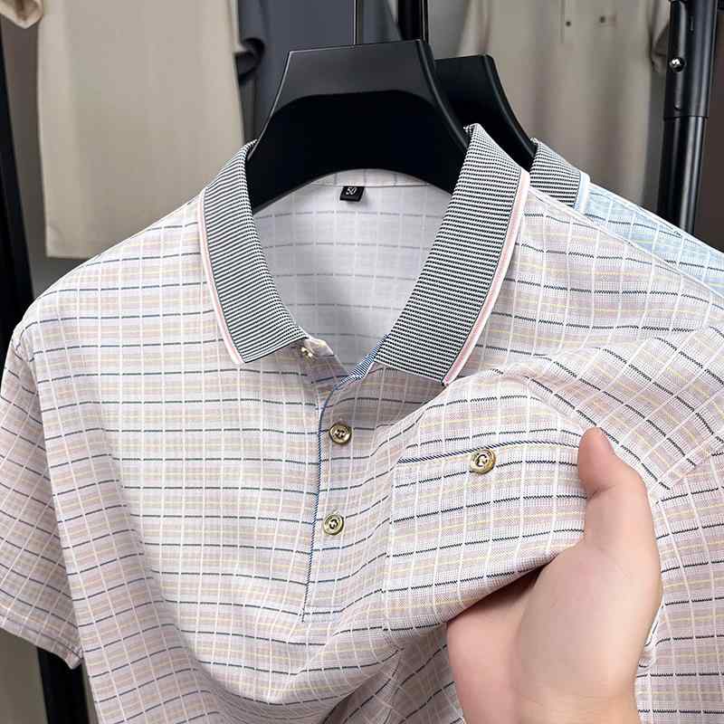 ポロシャツ メンズ チェック柄 ポケット付き 襟付き カジュアル 紳士服 お父さん プレゼント 40代 50代 60代 70代 シニア ファッション トップス シンプル ベーシック スタンダード 格子柄 きれいめ koushin33-10013562 恒信楽天市場店 パッケージ画像