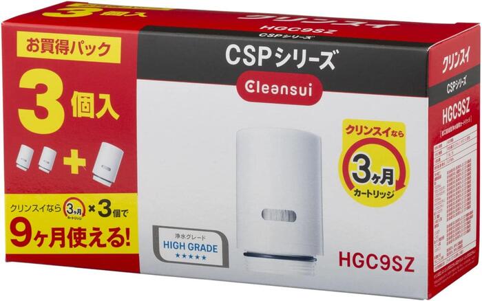 三菱ケミカル クリンスイ 蛇口直結型 CSPシリーズ 交換用カートリッジ HGC9S×3個入り HGC9SZ 増量パック 浄水器 整水器 カートリッジ