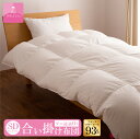 【送料無料】フランスマザーダックダウン93% 羽毛布団 合い掛けふとん (SDサイズ 170cm×210cm) 掛け布団 サイズ セミダブル 日本製 合掛け ホワイト 無地 綿100% 超長綿 寝具 ふとん 羽毛 合い掛け布団 国産 甲州羽毛布団 【甲州羽毛ふとん】