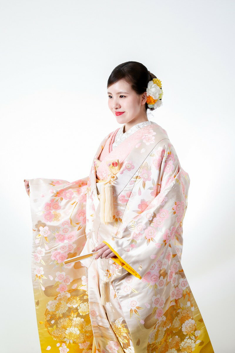 色打掛 レンタル 打掛 結婚式 結婚 白 ゴールド ピンク フルセット 和装 和婚 前撮り 花嫁衣装 花嫁衣装セット 婚礼衣装 婚礼 ウェディング ウエディング 高級 貸衣装 衣装レンタル 送料無料 【iro014 しだれ桜と手毬】