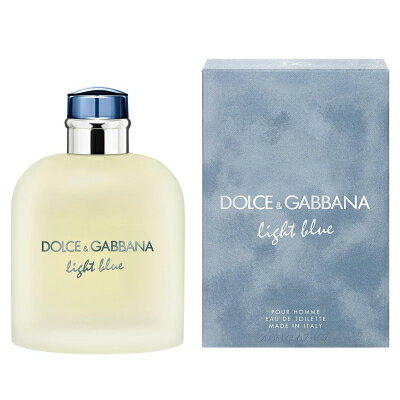 【5/15(水)ポイント最大10倍発生】【最大1111円OFFクーポン】ドルチェ＆ガッバーナ DOLCE＆GABBANA D＆G ライトブルー プールオム EDT SP 200ml 【香水】【あす楽】【送料無料】