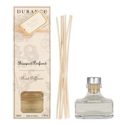 【最大150円OFFクーポン】デュランス DURANCE フレグランスブーケ（ルームディフューザー）ホワイトティー 100ml スティック8本入り 並行輸入品 【あす楽】