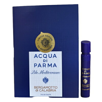 アクア デ パルマ 【最大150円OFFクーポン】アクア デ パルマ ACQUA DI PARMA ブルー メディテラネオ ベルガモット ラ スプンニャトゥーラ オードトワレ スプレー EDT 1.2ml サンプル ミニチュア 【ミニ香水】【あす楽】