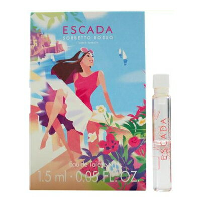 エスカーダ ESCADA ソルベット ロッソ EDT 1.5ml サンプル ミニチュア 【ミニ香水】【当日出荷14時迄_休業日除く】【割引クーポンあり】