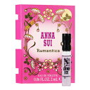 【予告5/10(金)ポイント10倍発生】【最大150円OFFクーポン】アナスイ ANNA SUI ロマンティカ オーデトワレ スプレー EDT SP 2ml サンプル ミニチュア 【ミニ香水】【あす楽】【送料無料】