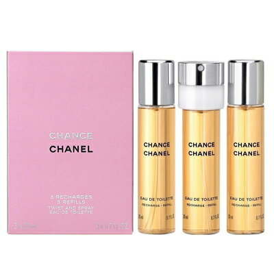 シャネル CHANEL チャンス ツイスト＆スプレー リフィルタイプ EDT SP 20ml×3 