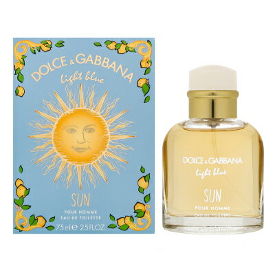 D＆G ドルチェ＆ガッバーナ DOLCE＆GABBANA D＆G ライトブルー プールオム サン オードトワレ EDT SP 75ml 【香水】【当日出荷14時迄_休業日除く】【送料無料】【割引クーポンあり】