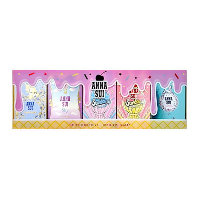 アナスイ（ANNA SUI） アナスイ ANNA SUI ミニ香水セット コンパクト ミニチュア コレクション 5ml×5本 ギフトセット（2024） 【ミニ香水】【当日出荷14時迄_休業日除く】【送料無料】【割引クーポンあり】